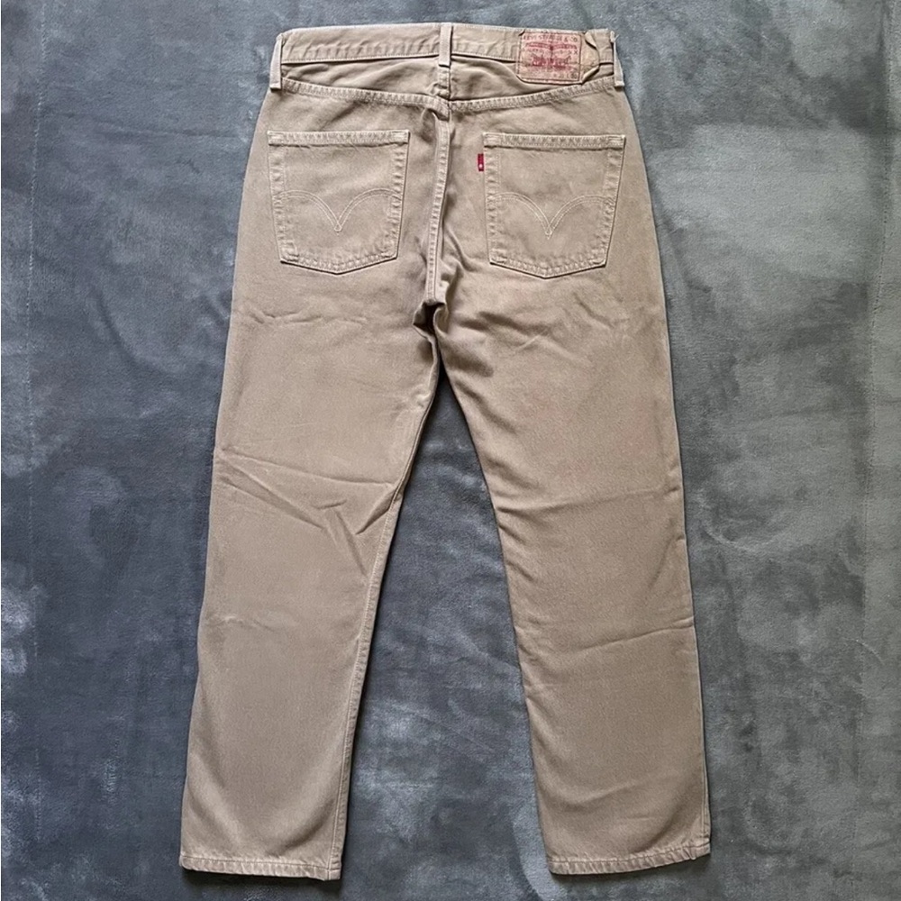 Vintage Levi’s 501 Straight Leg Fit Button Fly Denim/Jeans - Earth Tones Tan